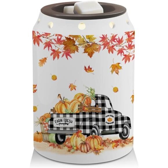 Fall Wax Melt Warmer Fall Decor Truck‎ Ceramic Wax Melt Warmer for Oil Candle - Picture 1 of 7